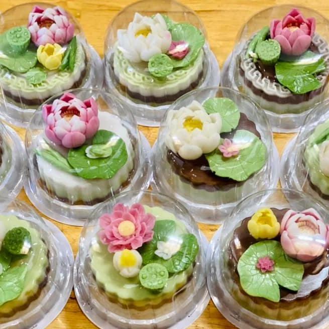 100 Hộp H15 Bầu Đựng Bánh Kem Nhỏ Tiramisu - Rau Câu Hoa Nổi - Xôi Khuôn 10cm