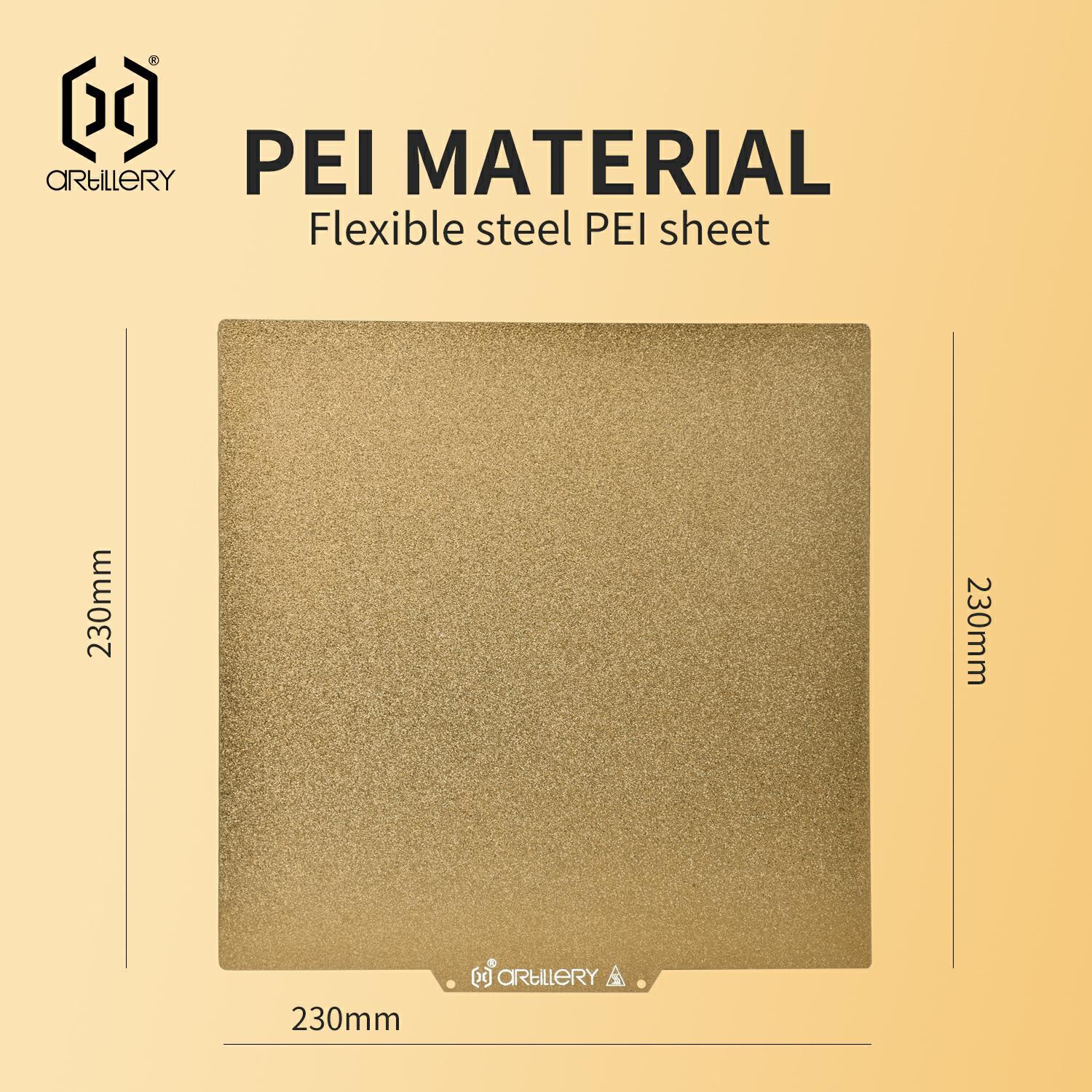 Bộ phận máy in Artillery3D Giường nhiệt tấm thép PEI cho Sidewinder SW-X1 và Genius và SidewinderX2 và GENIUS Pro Base Heat Bed