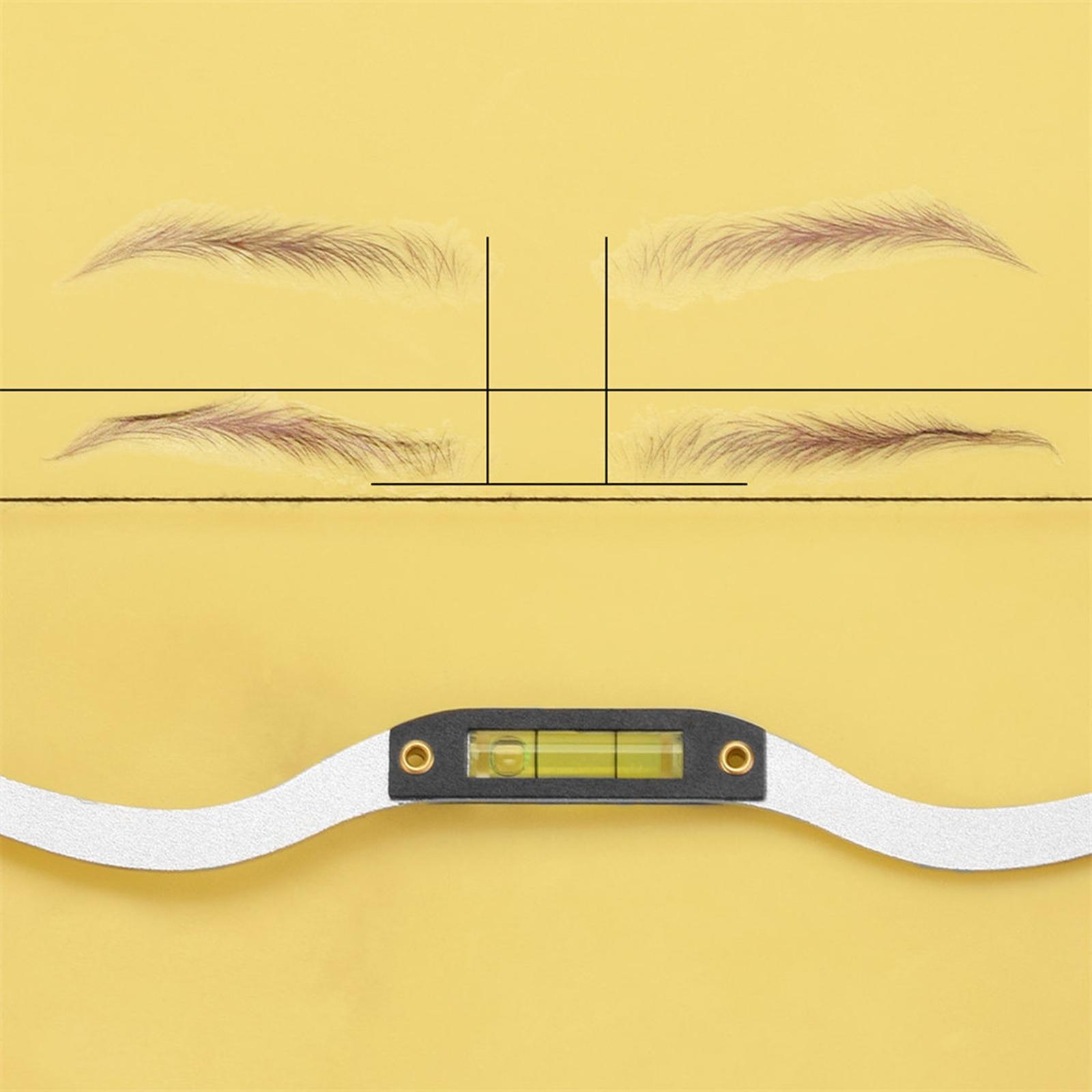 Eyebrow Ruler Positioning Tool Reusable Professional Shaper for Drawing Line
