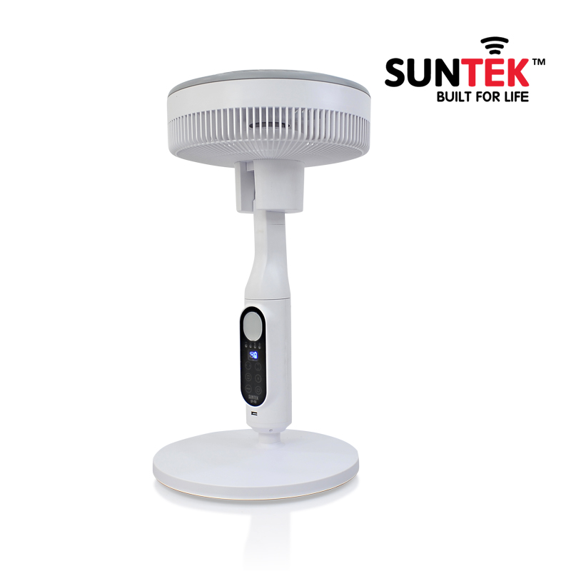 Quạt Năng Lượng Mặt Trời SUNTEK SF-F8 30W - 12 giờ sử dụng | Đảo chiều 360 độ | Có đèn ngủ đuổi muỗi | Sạc dự phòng USB - Hàng Chính Hãng - Bảo hành 2 năm