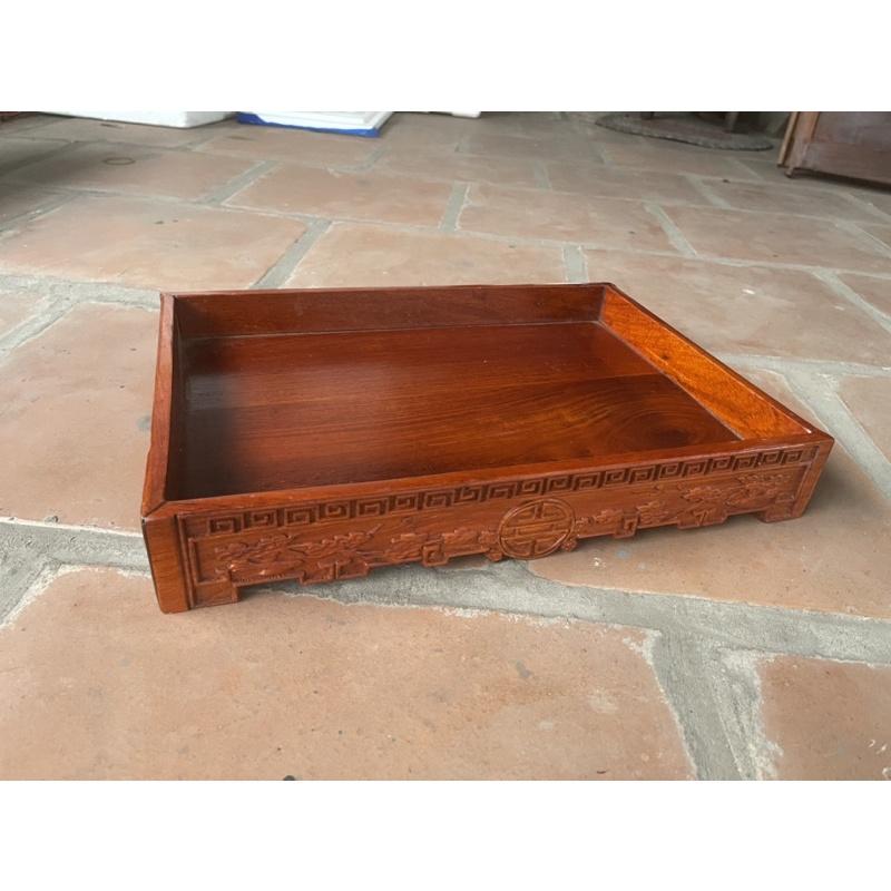 Khay trà không lối thoát gỗ hương đá