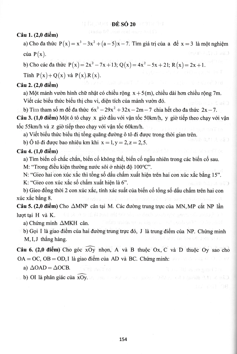 Đề Kiểm Tra Đánh Giá Năng Lực Môn Toán Lớp 7 _EDU