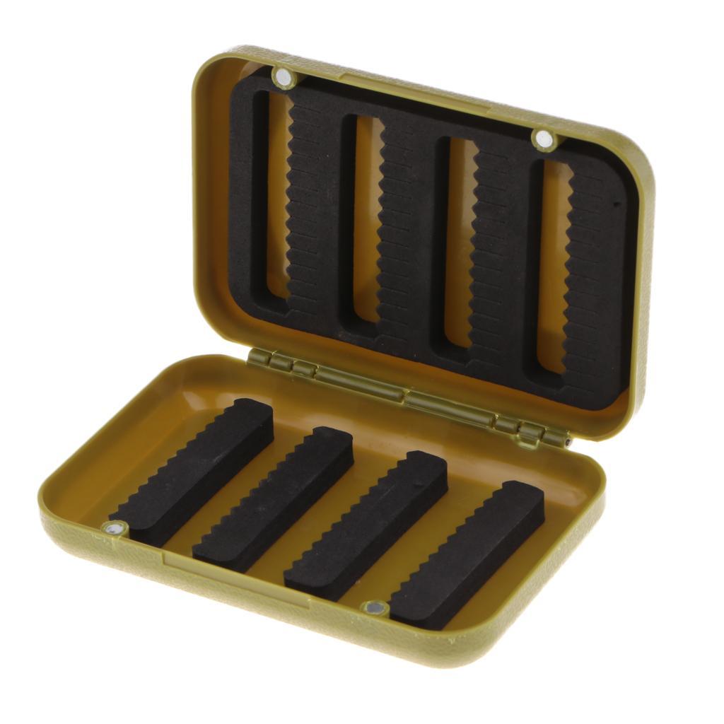 2PCS Dual Sides Fly Box Fishing  Boxes Easy-grip Foam Insert Case