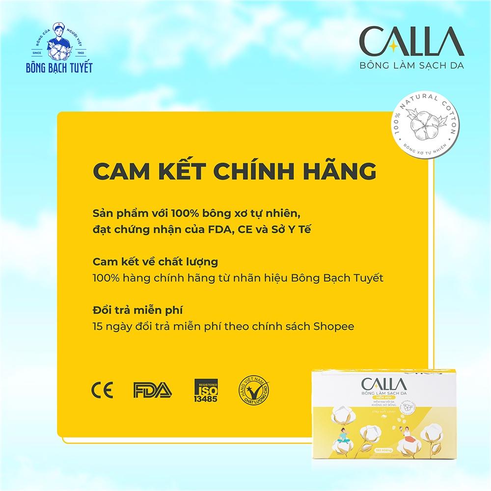 Bông tẩy trang làm sạch da Bạch Tuyết Calla Mềm Mịn 500Gr