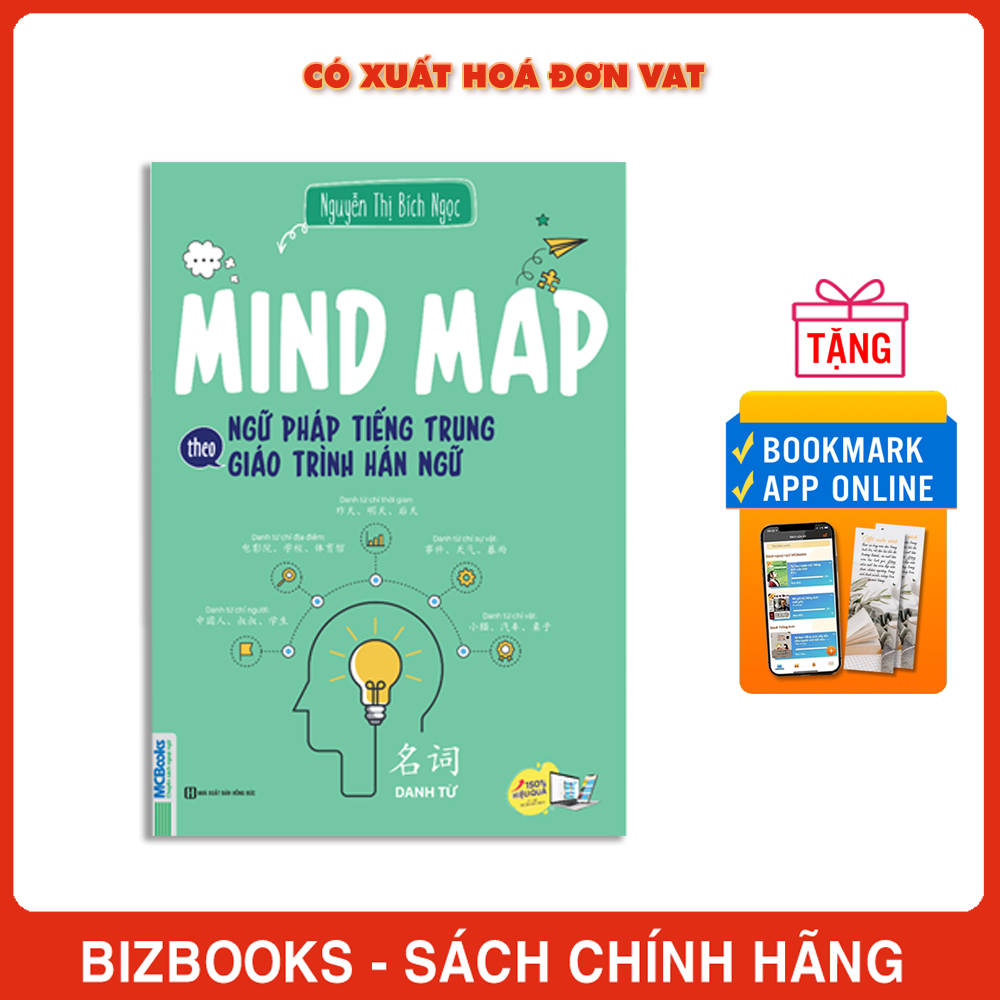 Sách - Mindmap Ngữ pháp Tiếng Trung theo giáo trình Hán ngữ (MC)