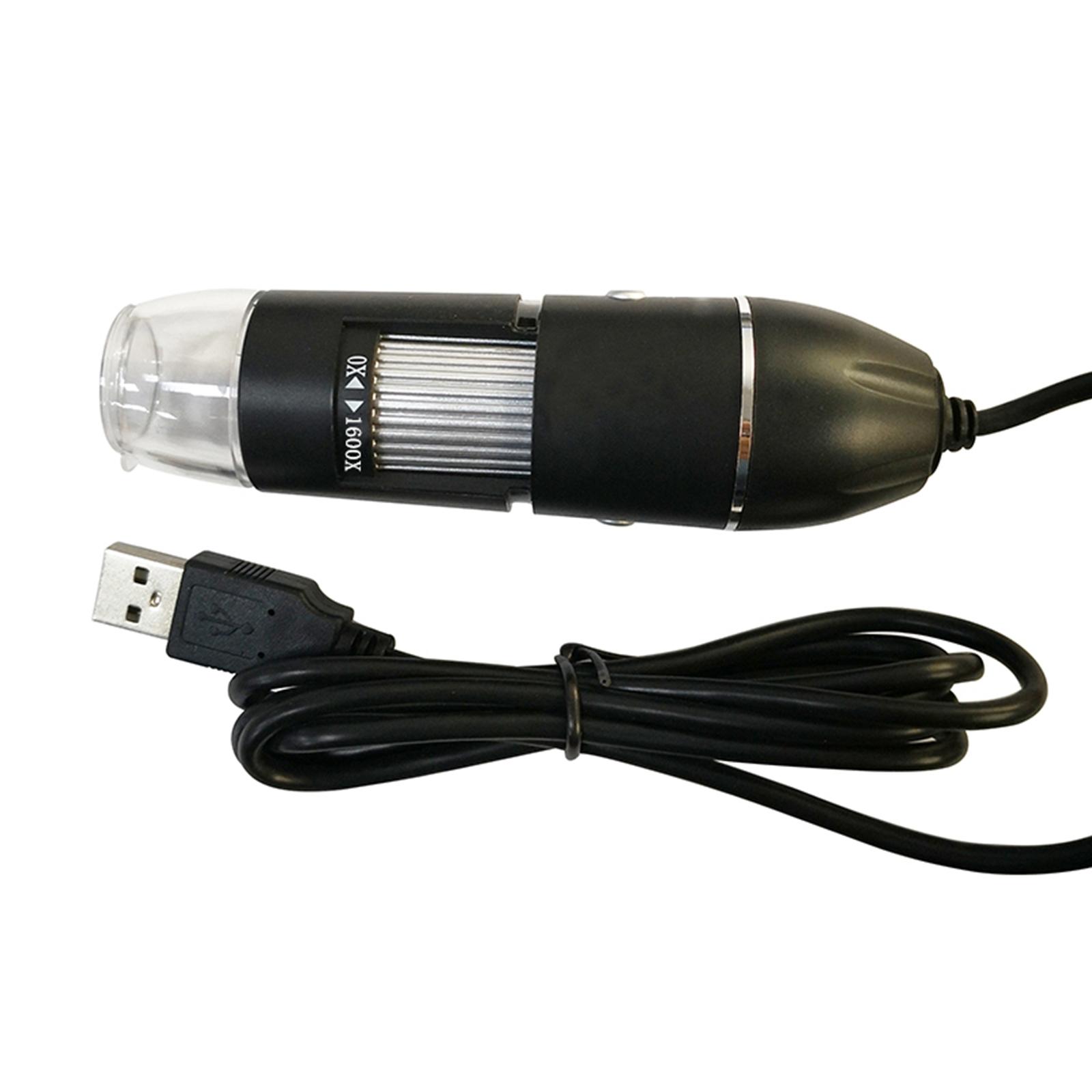 Kính Hiển Vi Kỹ Thuật Số Usb 1600X Cầm Tay Ở Chế Độ Xem Công Nghiệp Với Kính Lúp 8 Đèn Led Trắng
