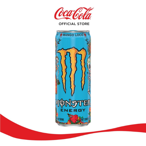 Lốc 24 Lon Nước Tăng Lực Giải Khát Monster Energy Mango Loco Vị Xoài 355ml/Lon Sale 4.4 Coca-Cola Official Store