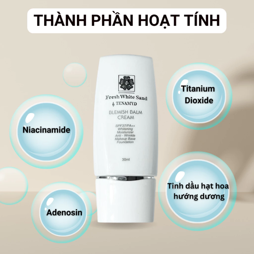 Kem nền che khuyết điểm TENAMYD Blemish Balm Cream 30ml