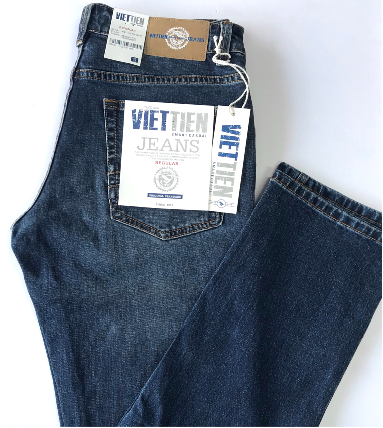 Viettien - Quần jeans nam smart casual regular fit 6Q7119