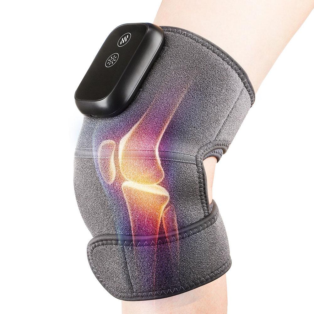 Wireless Heated Knee Massager for Joint Pain Relief Arthritis Cramps Meniscus Pain Electric Vibration Knee Brace Wrap