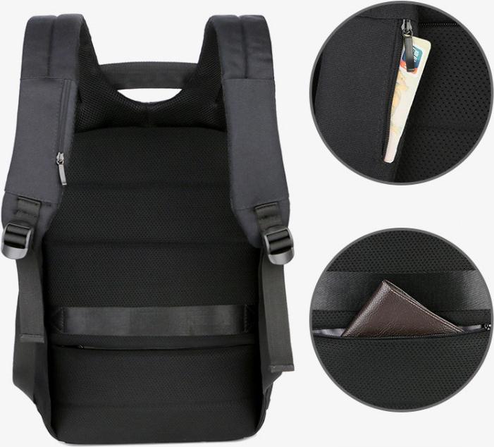 Ba lô nam thời trang đa năng tích hợp chế độ chống trộm cao cấp + sạc USB tiện dụng và siêu chống thấm nước