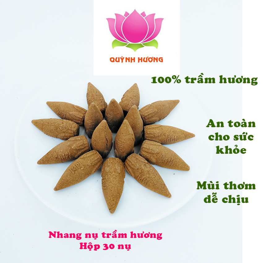 Nụ trầm nguyên chất QUỲNH HƯƠNG hộp 32 nụ