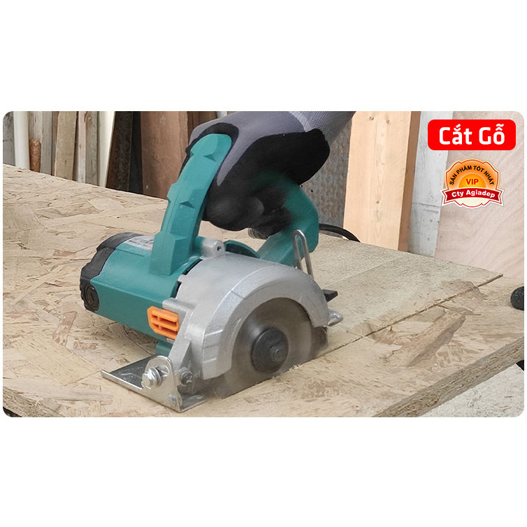Máy cắt gỗ sắt đá PowerAction + Phụ kiện 4 lưỡi siêu xịn