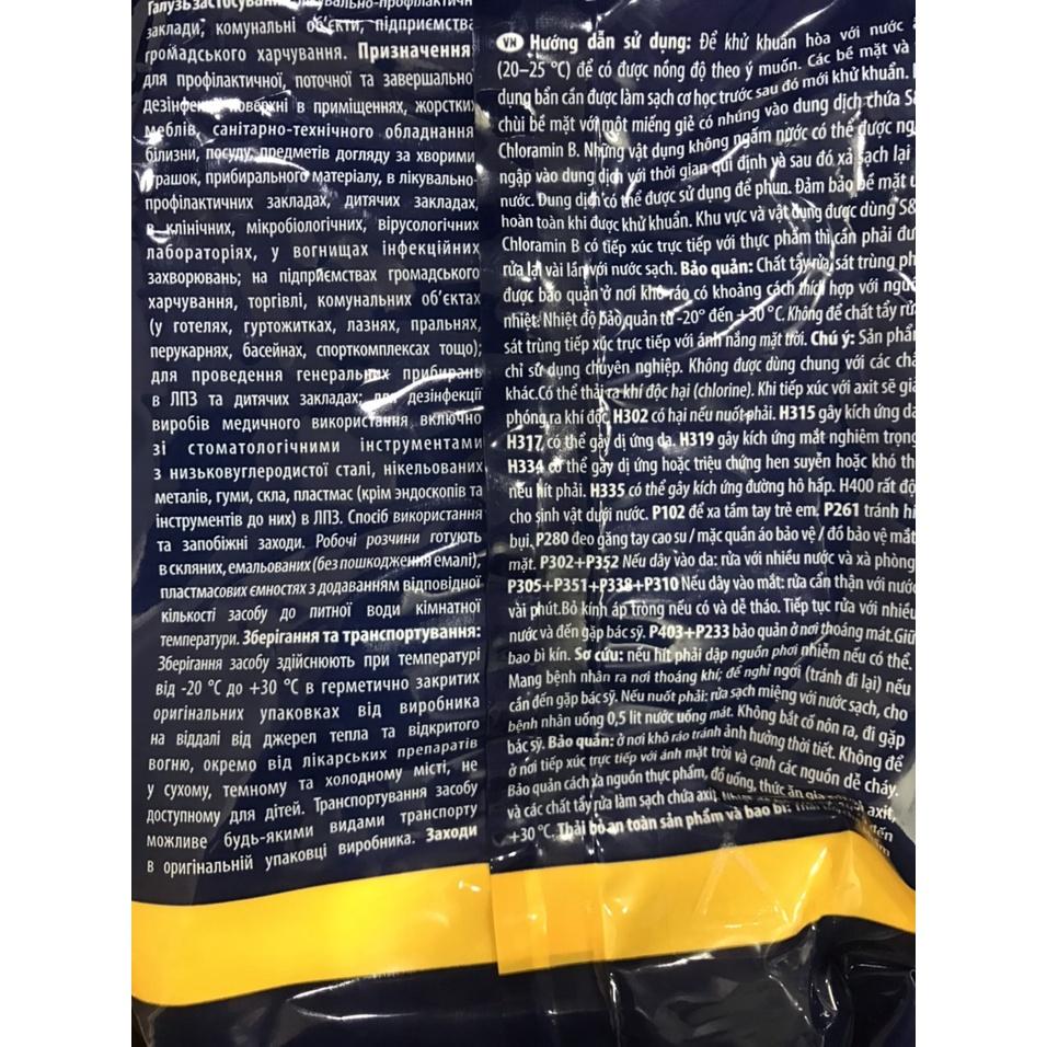 Chất khử khuẩn CLORAMIN B xuất xứ Tiệp Khắc túi 1 Kg, vệ sinh nhà cửa, phòng chống dịch bệnh.