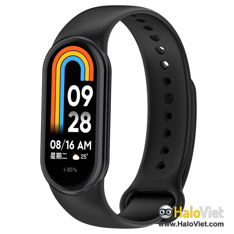 Dây đeo thay thế silicon dẻo cho vòng đeo tay thông minh Xiaomi Miband 8 / Mi Band 8 chất lượng cao