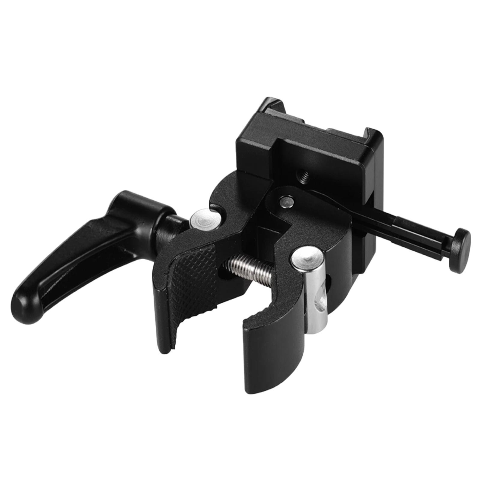 Battery Adapter with Clamp Alloy for Mounting to Light Stand Tripod