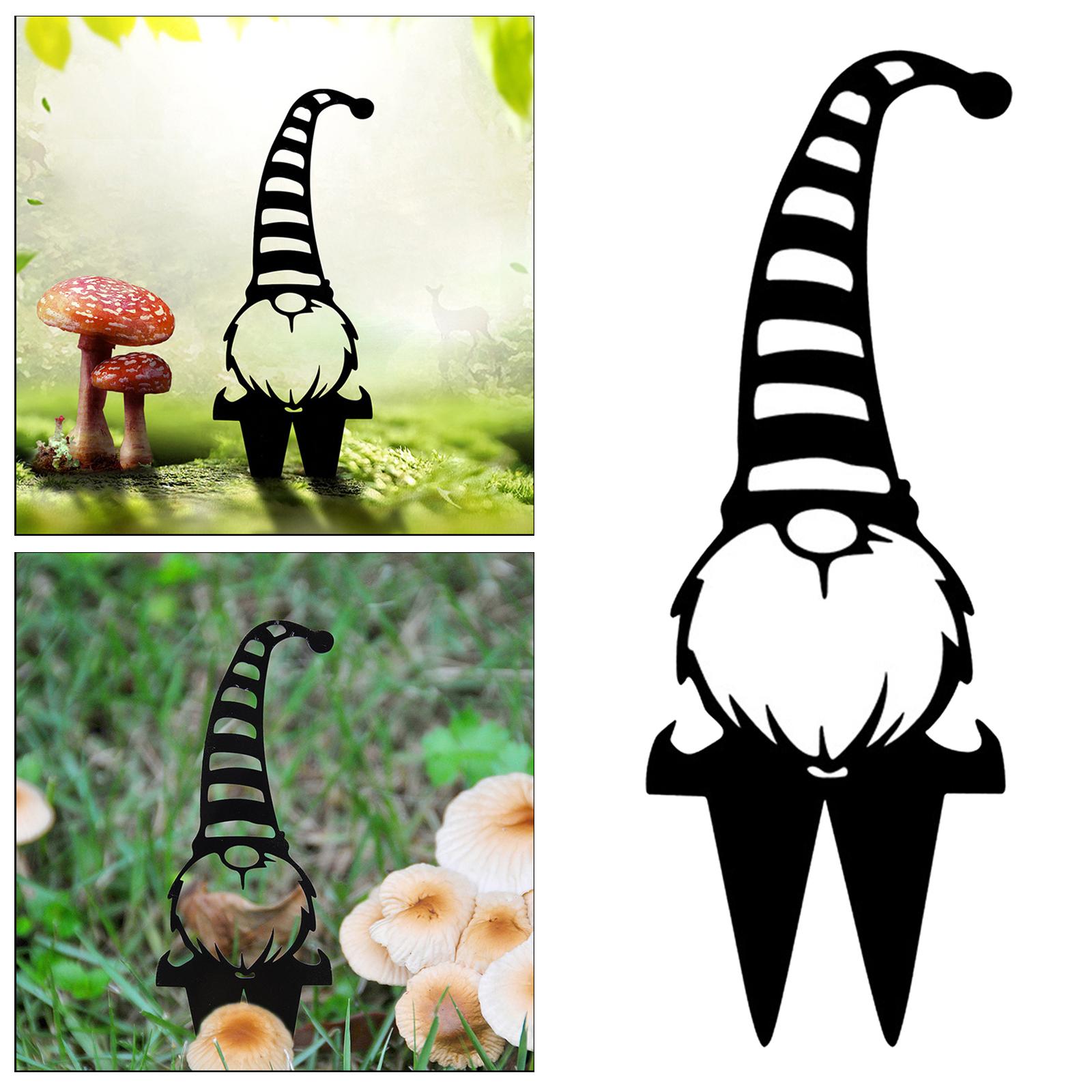 Ground Plug Home Branch Gnomes Plug-in Silhouette Outdoor Decor