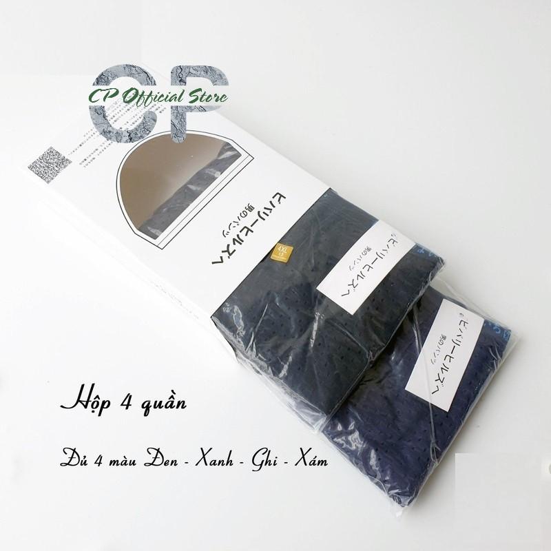 Hộp 4 quần lót nam, sịp tam giác nhật bản thông hơi,kháng khuẩn hàng đẹp tại shop
