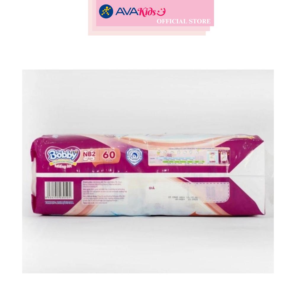 Miếng lót Bobby size NB2 60 miếng (Từ 1 tháng)