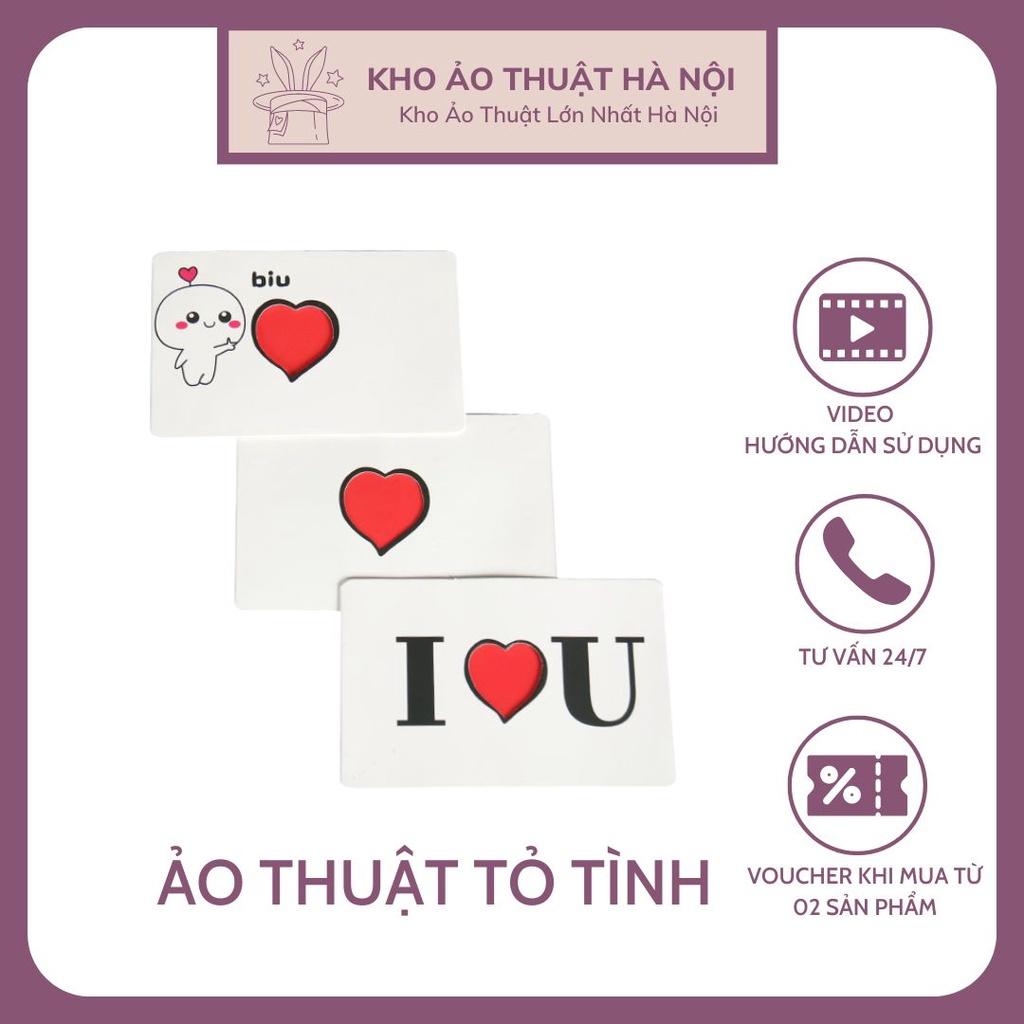 Ảo Thuật Tỏ Tình, Thẻ Bài Biến Trái Tim Thành Màu Đỏ I Love You Card, Biểu Diễn Close Up Đường Phố Cực  Đáng Yêu