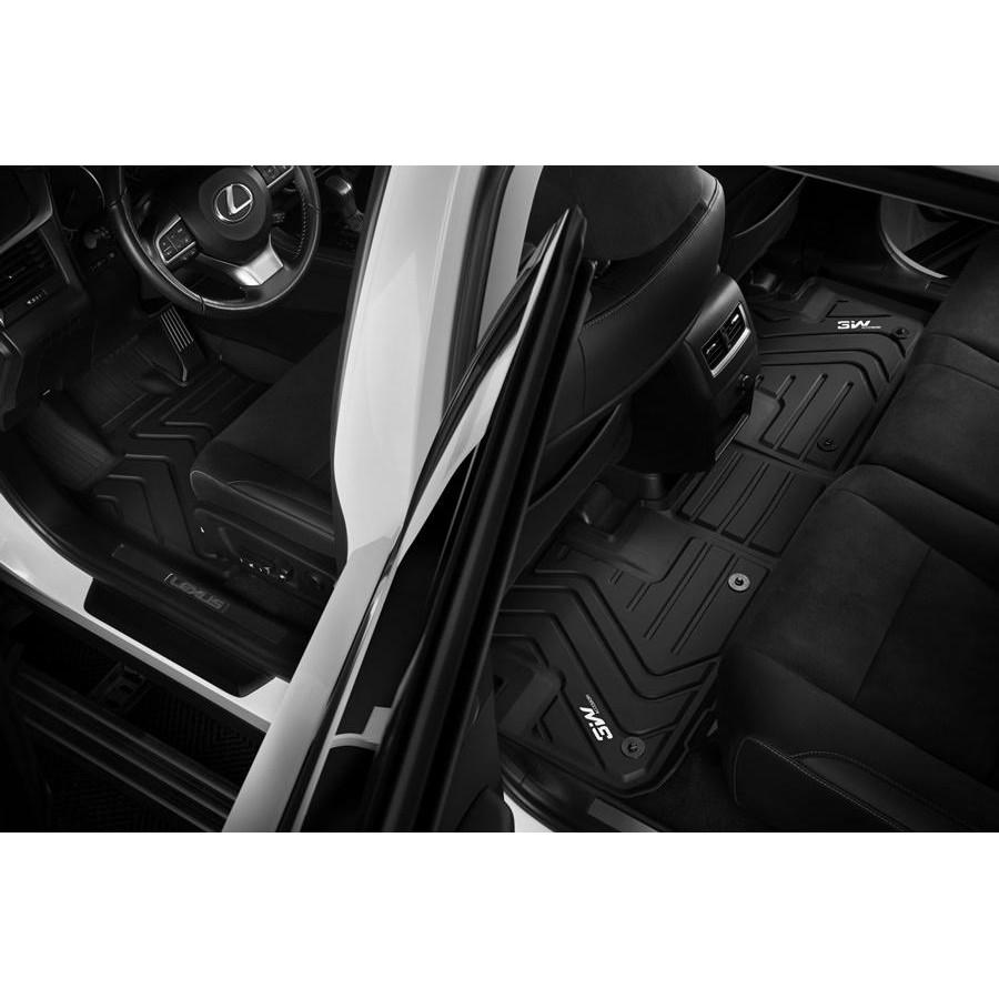 Thảm lót sàn ô tô Lexus RX 2015- đến nay Nhãn hiệu Macsim 3W chất liệu nhựa TPE đúc khuôn cao cấp - màu đen
