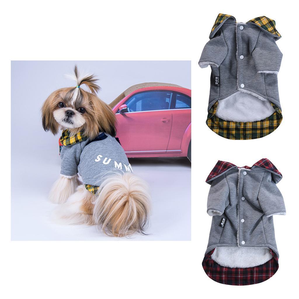 Dog Autumn Winter Warm Cotton Coat For Small Medium Dogs Puppies