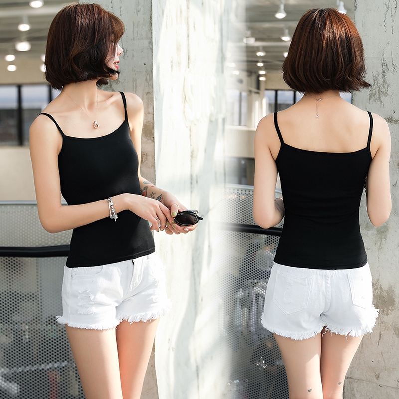 Áo Hai Dây Cotton Đơn Giản Mặc nhà cho nữ