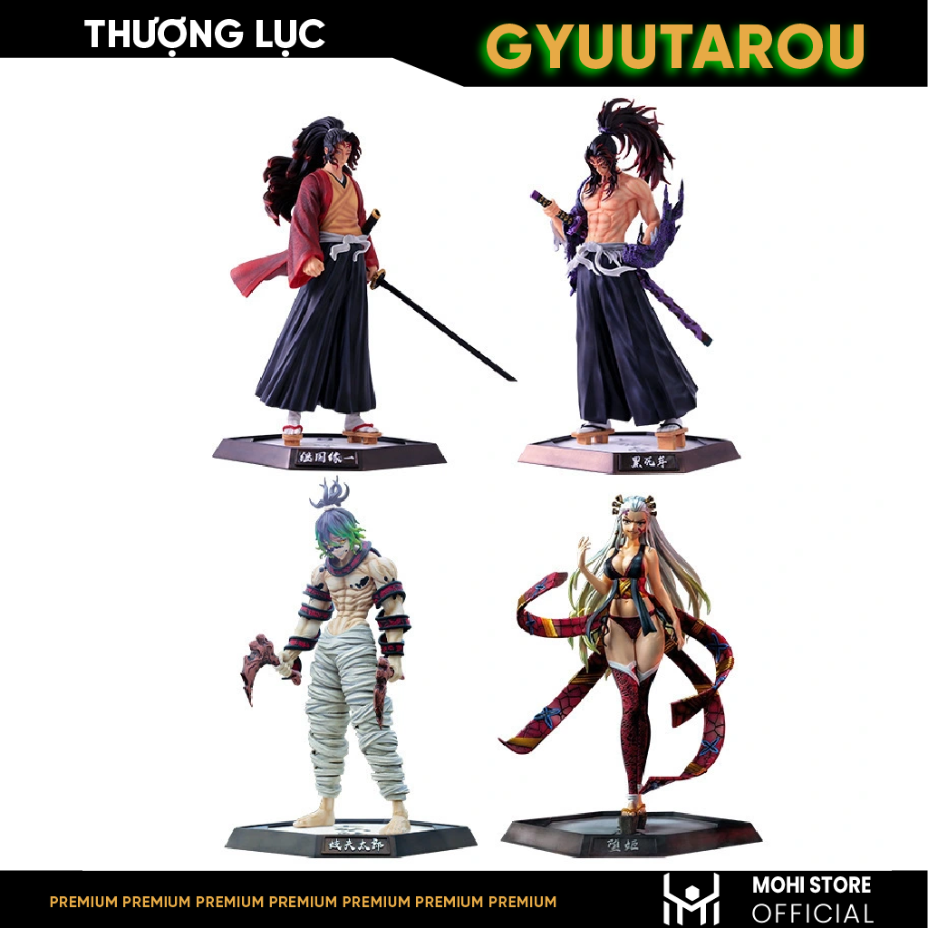 Mô Hình Thượng Lục Gyuutarou Cao 30cm - Full box - Kimetsu No Yaiba - Có Hộp Màu