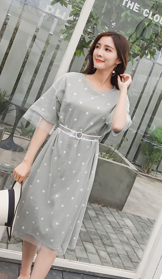 Thắt lưng trong suốt viền mầu dễ thương khóa tròn TL62