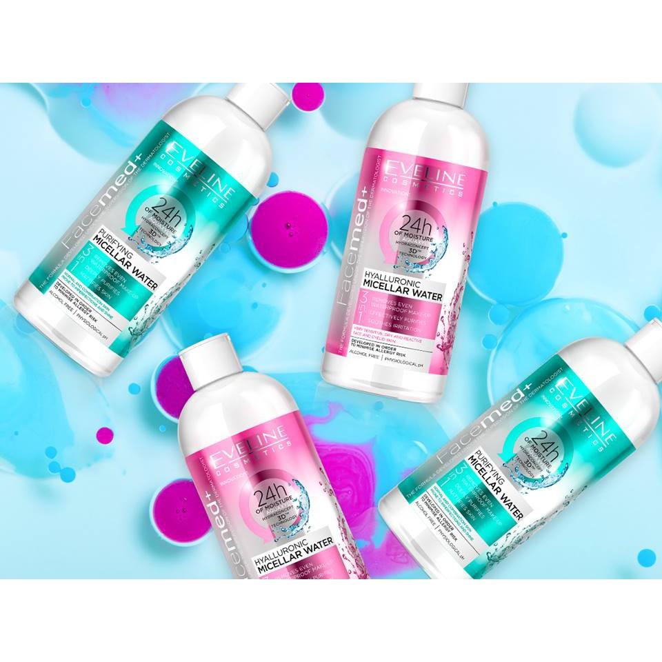 [Secret Gift] Nước tẩy trang không cồn da cho da khô và nhạy cảm EVELINE - 400ml