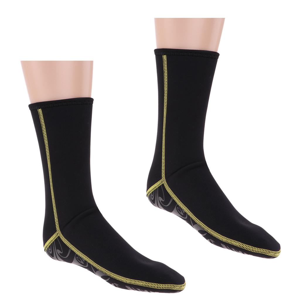 1 Pair Water Shoes Beach Fin Socks Neoprene Diving Boots Scuba Snorkel Booties Surfing Wetsuit Sports Waterproof Foot Protector for Men Women