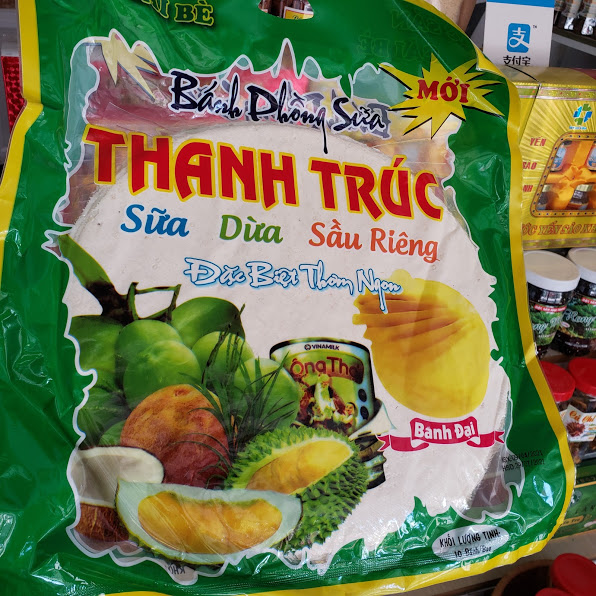 Đặc Sản Nha Trang - Bánh Phồng Sữa Thanh Trúc Loại Đại, Gói 300 Gram