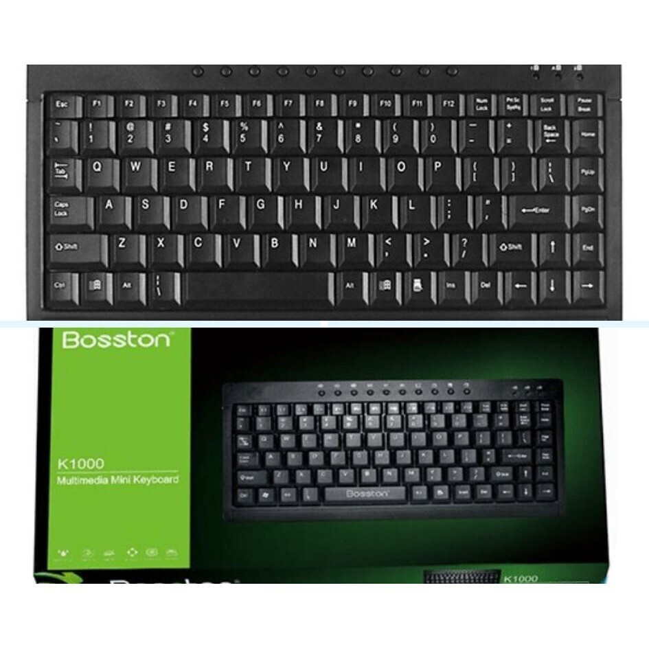 Bàn Phím Mini Keyboard Bosston K1000 Nhỏ Gọn- HÀNG CHÍNH HÃNG