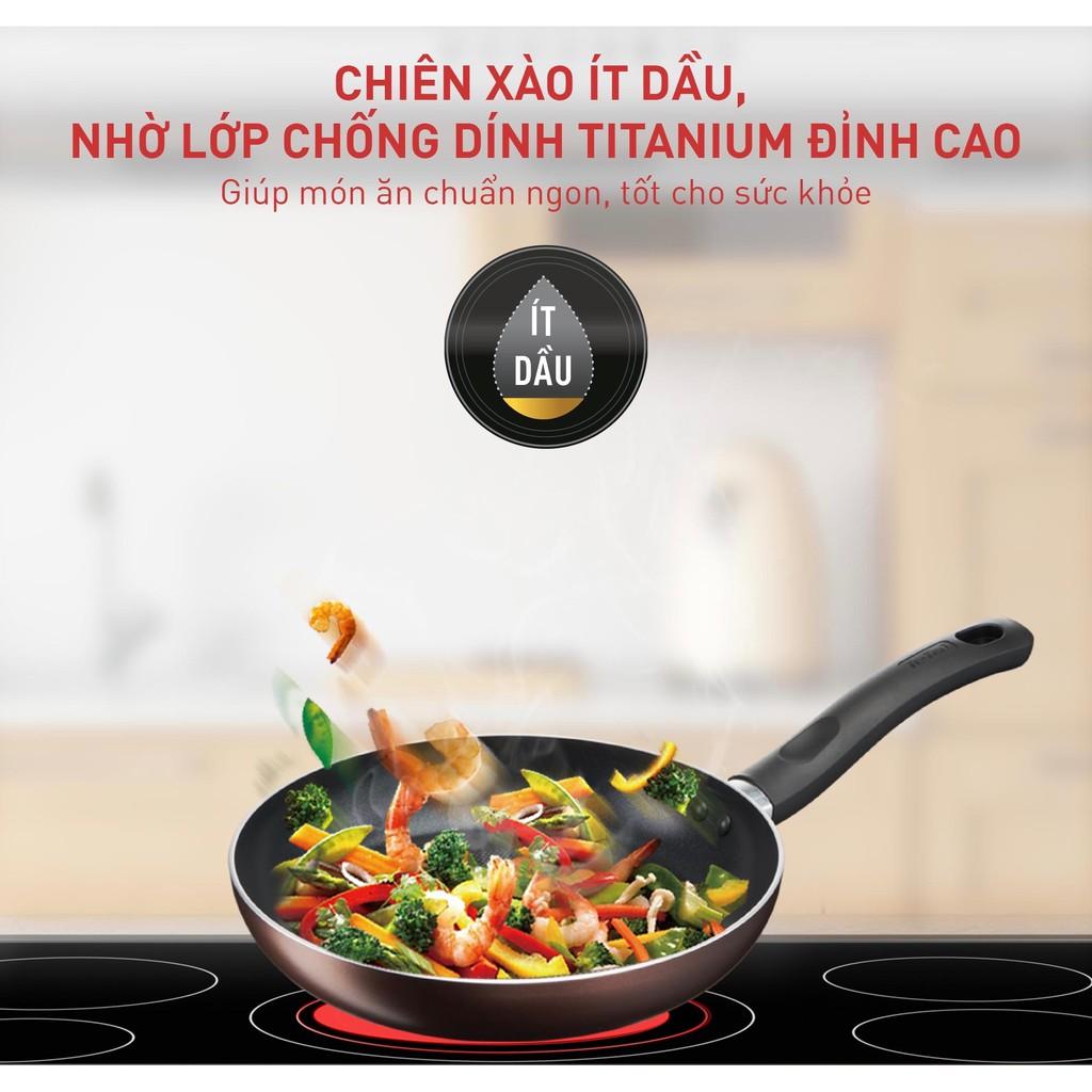 Chảo chiên Tefal Day By Day 24cm, 28cm - Hàng Chính Hãng