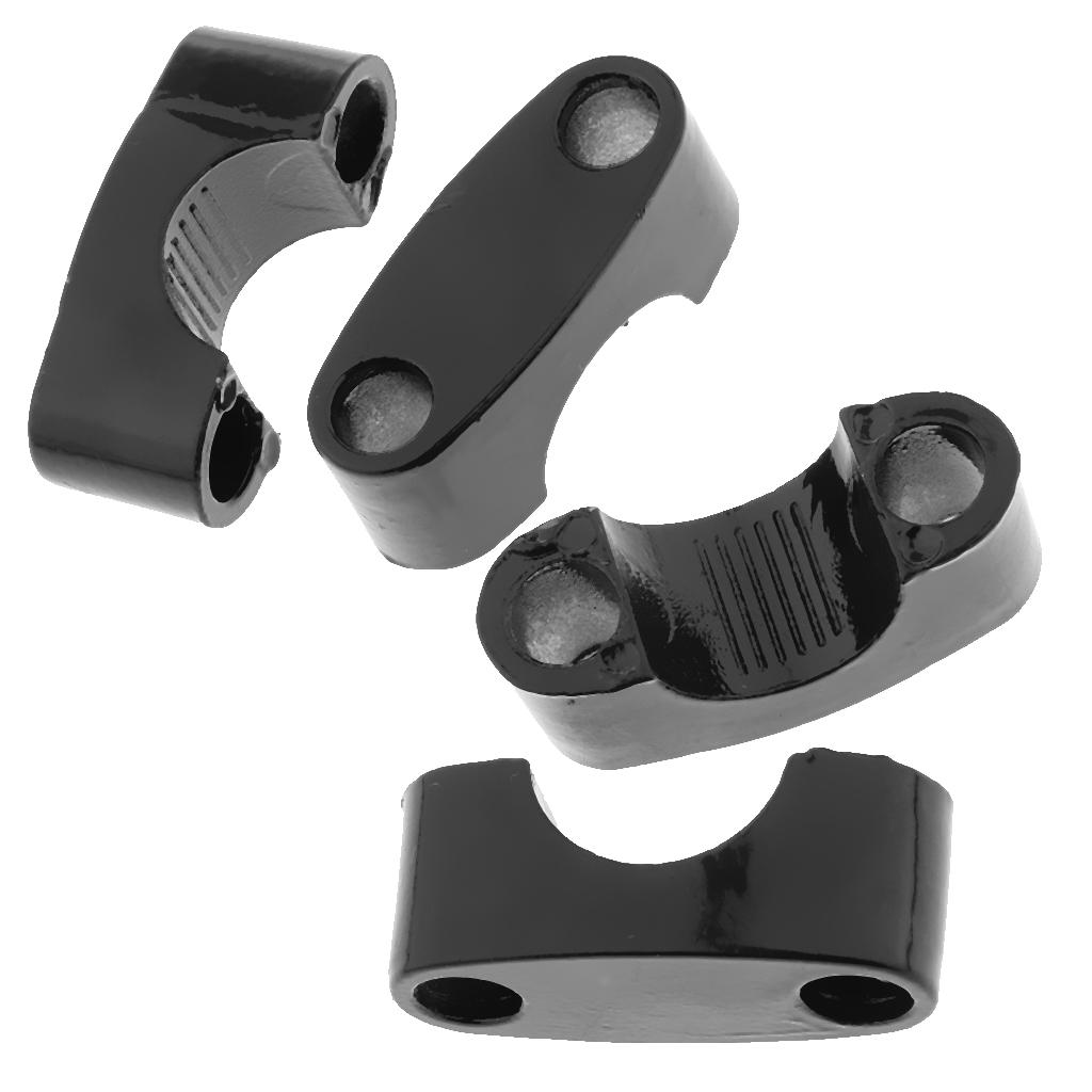 1 Cặp Tay Cầm CNC Màu đen 22mmBar Fat Bar Riser Mount Kẹp Adaptor