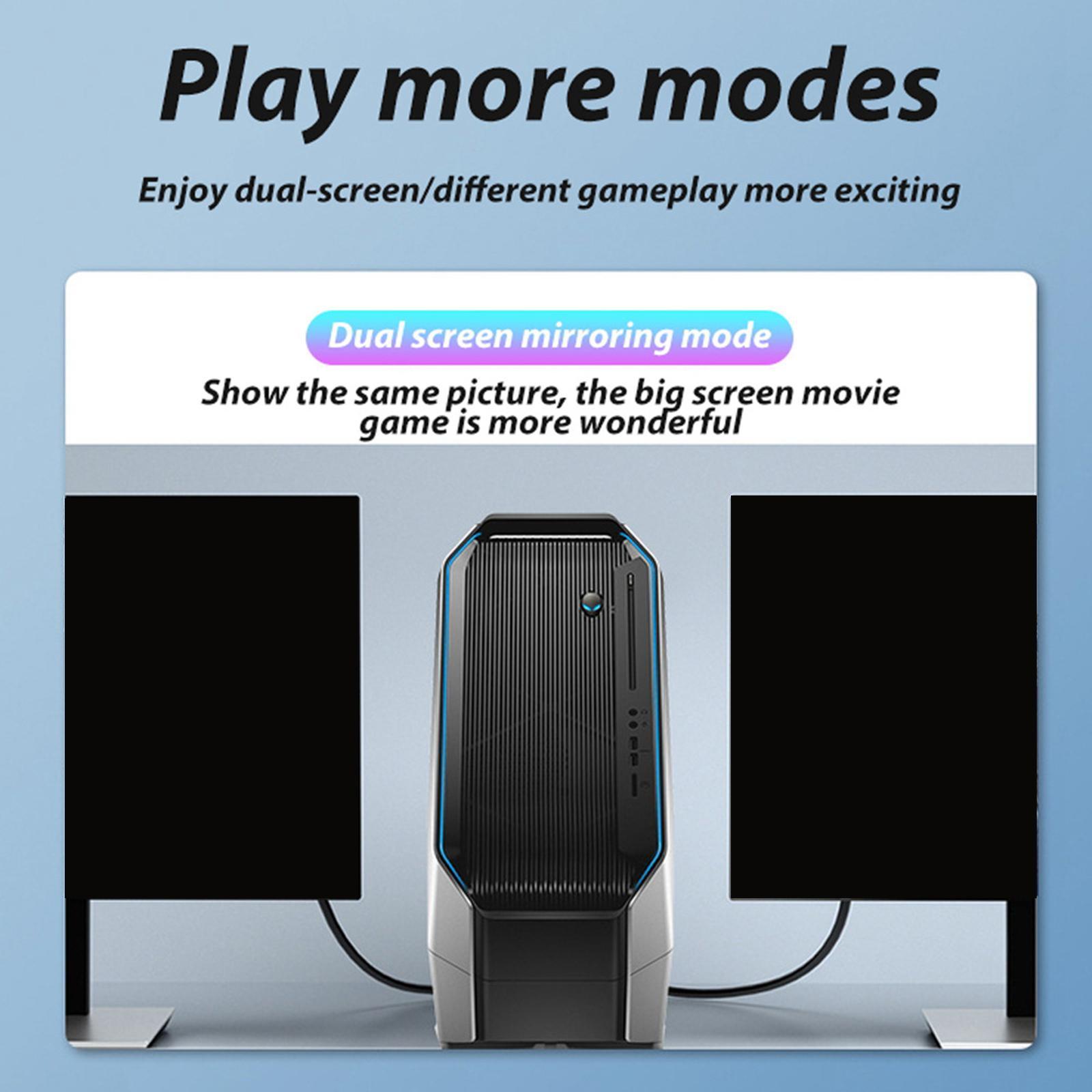 To VGA Cable Adapter 1080P @60Hz for Monitor HDTV