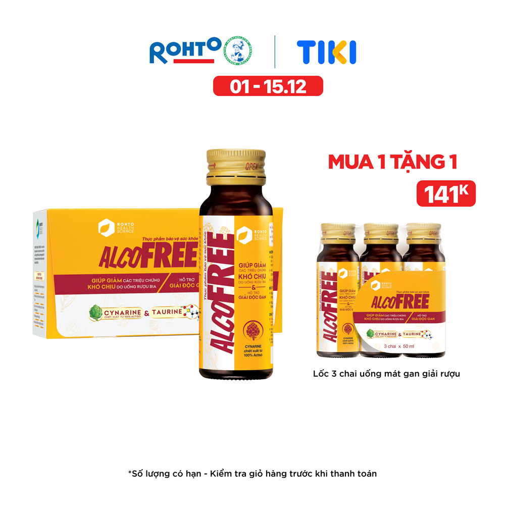 Thực Phẩm Chức Năng Mát Gan Giải Rượu Phục Hồi Sức Khỏe AlcoFree RMV-FF-AF10