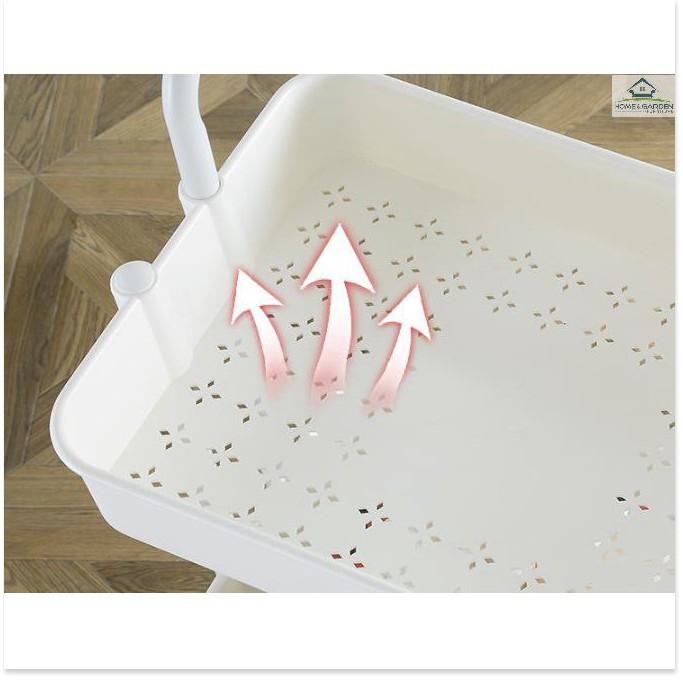 Kệ để đồ 3 tầng có bánh xe