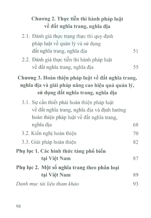 Pháp Luật Về Đất Nghĩa Trang, Nghĩa Địa Và Thực Tiễn Thi Hành (Sách Chuyên Khảo)