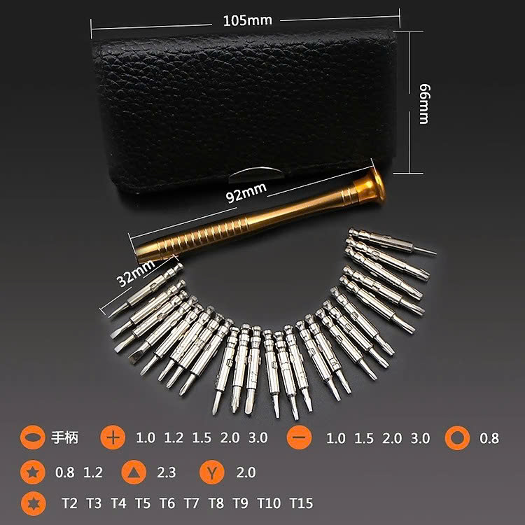 Bộ tua vít đa năng dùng sửa chữa điện thoại, đồng hồ đeo tay máy tính laptop, đồ điện tử