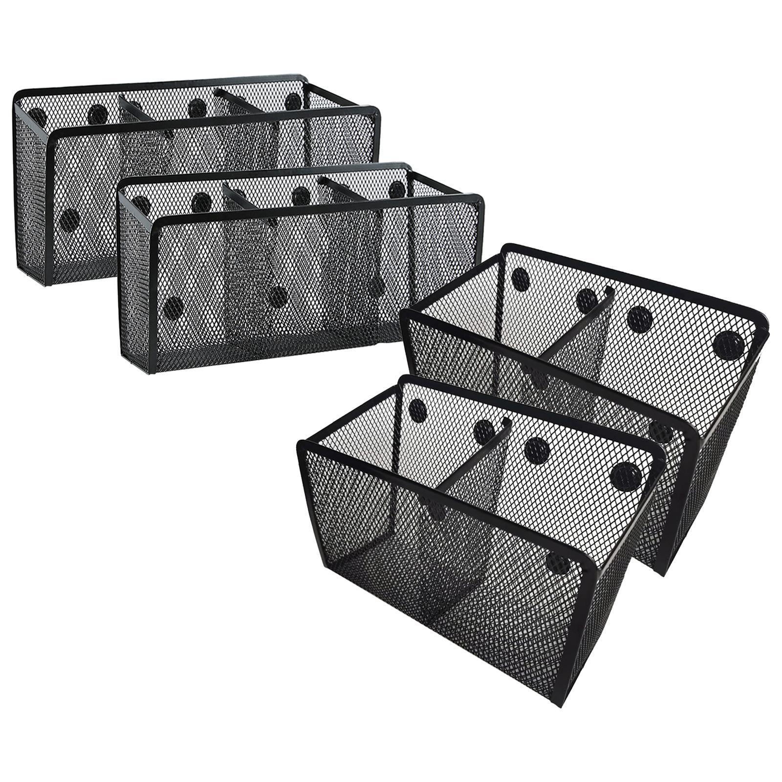 4x  Pencil Holder Black   for Locker Refrigerator Table