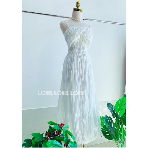 Đầm Susy hai dây xếp ngực đi tiệc dạo phố xinh xắn