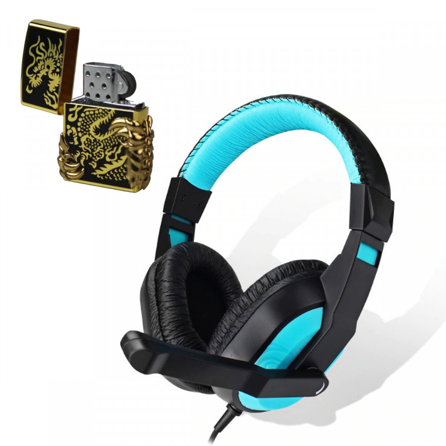 Tai nghe chụp tai kèm mic đàm thoại CT-770 dành cho game thủ chống nhiễu, chống ồn tốt + Tặng hộp quẹt bật lửa ngọn móng rồng cao cấp