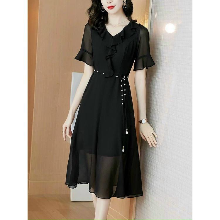 (HCM) Đầm voan chiffon 2 lớp Thời Trang siêu xinh , tôn dáng sành điệu cho các quý cô quý chị em
