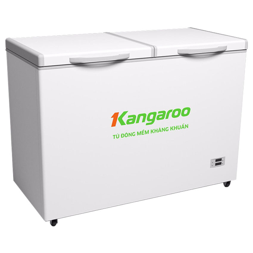 (Chỉ giao HN) Tủ đông mềm kháng khuẩn 2 ngăn 2 cánh Kangaroo KG328DM2 dung tích 212L - Hàng chính hãng