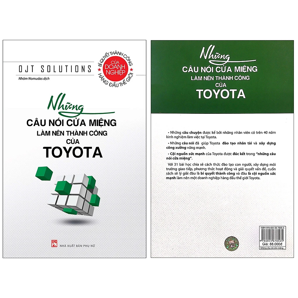 Sách Những Câu Nói Cửa Miệng…. Toyota