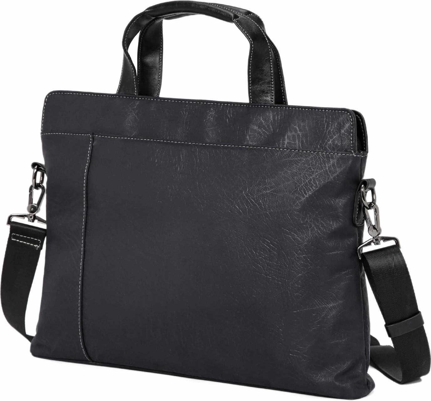 Men'S Fashion Laptop Handbag Pu Leather Business Briefcase