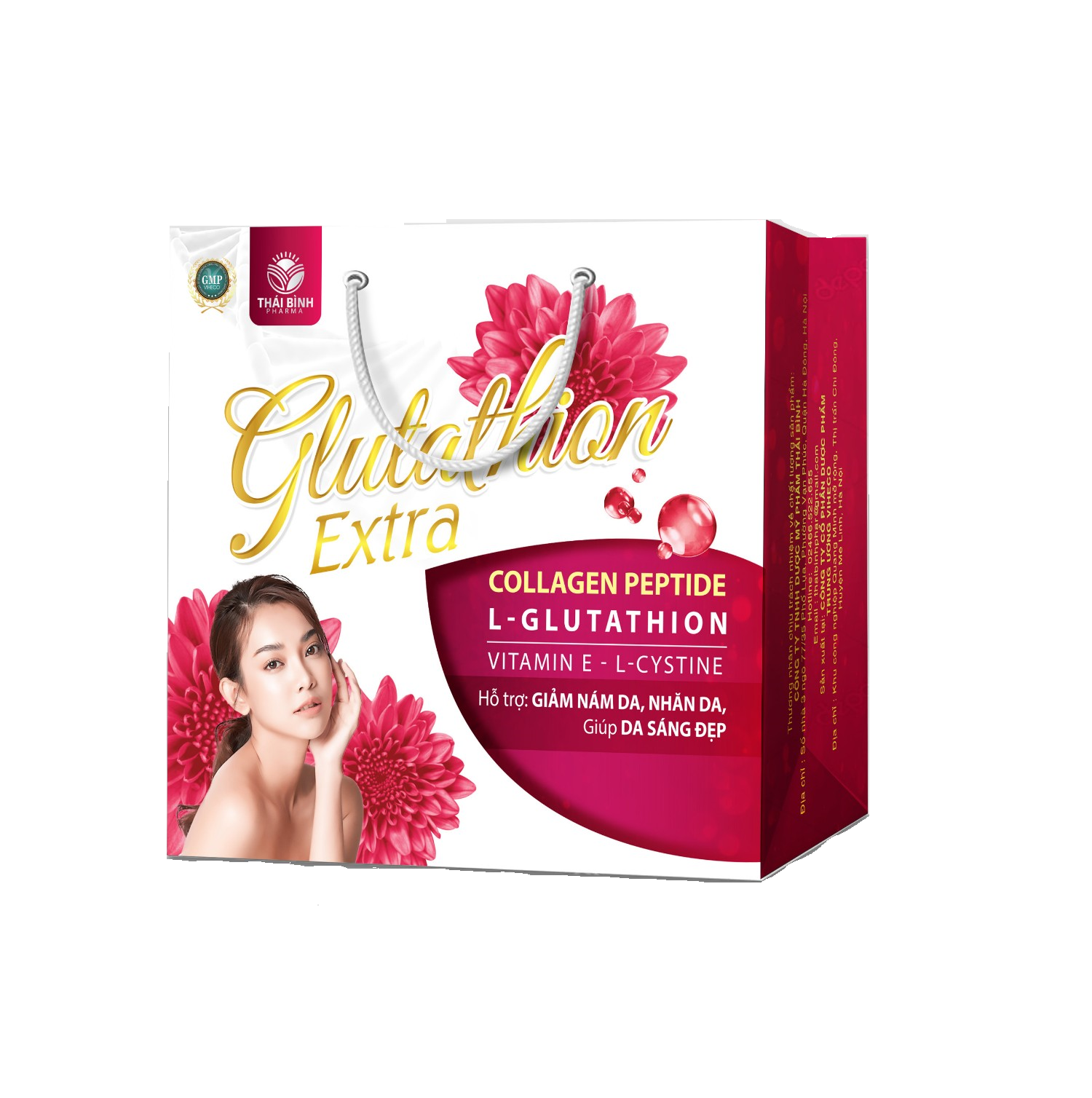 Viên Uống Làm Trắng Da Glutathion Extra – Giúp Da Trắng Sáng Từ Sâu Bên Trong – Giảm Quá Trình Lão Hóa Da – Mỗi Ngày 1 Viên Glutathione - Lọ 30 Viên