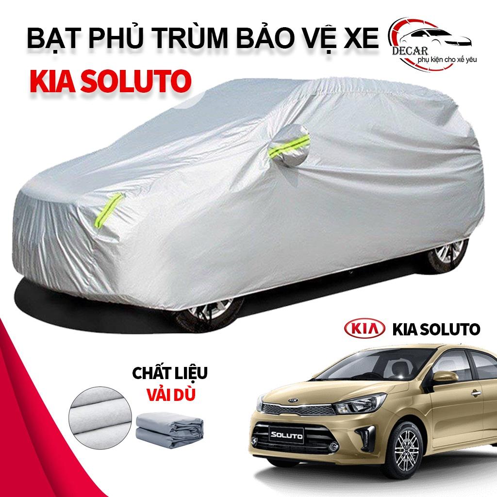 Bạt che nắng mưa bảo vệ xe ô tô Kia Soluto , bạt vải dù Oxford cao cấp độ bền cao , áo trùm phủ kín xe oto Kia Soluto