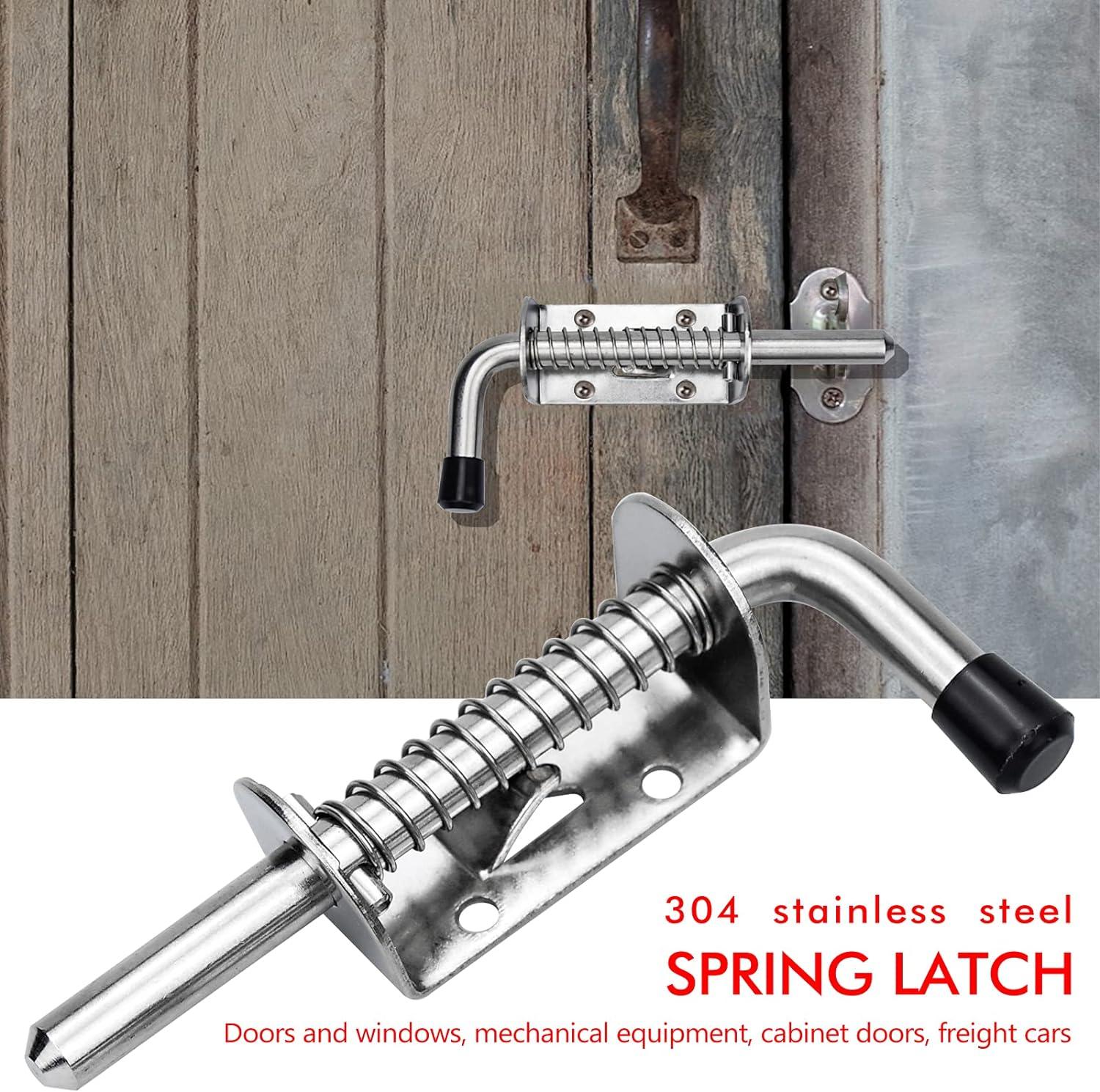 2 Chiếc Cửa Nhà Để Xe Bu Lông Chốt Lò Xo Chốt Lò Xo Thép Chốt Và Khóa Cửa 128 Mm Cho Nhà Để Xe Cửa Đổ